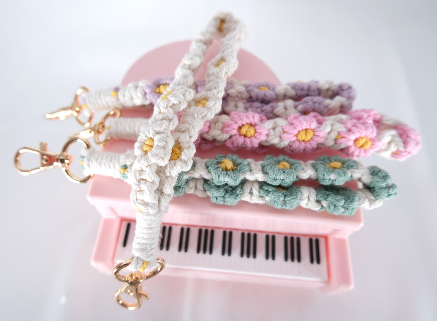 Handmade Macrame Flower Wristlet