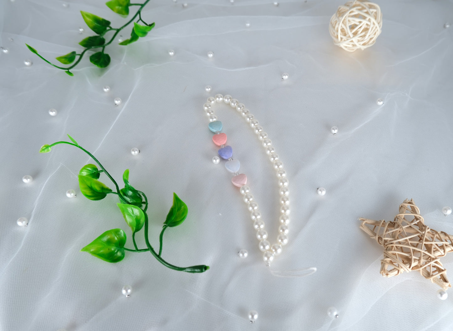 Pearl Beaded Phone Charm