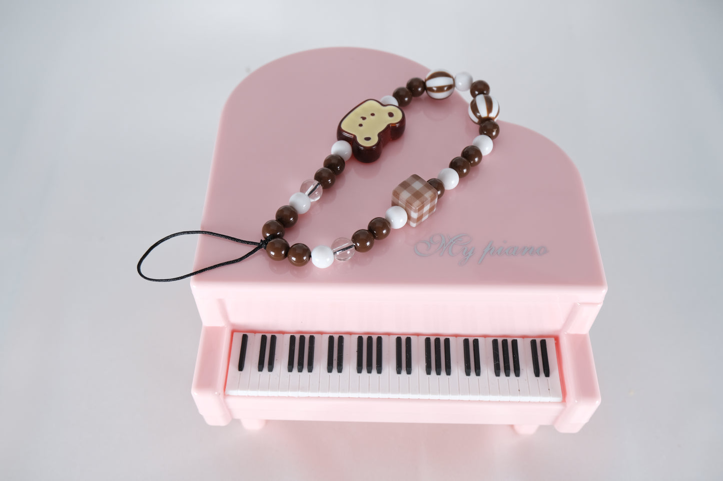 Handmade Cute Bear Kawaii Beaded Phone Charm