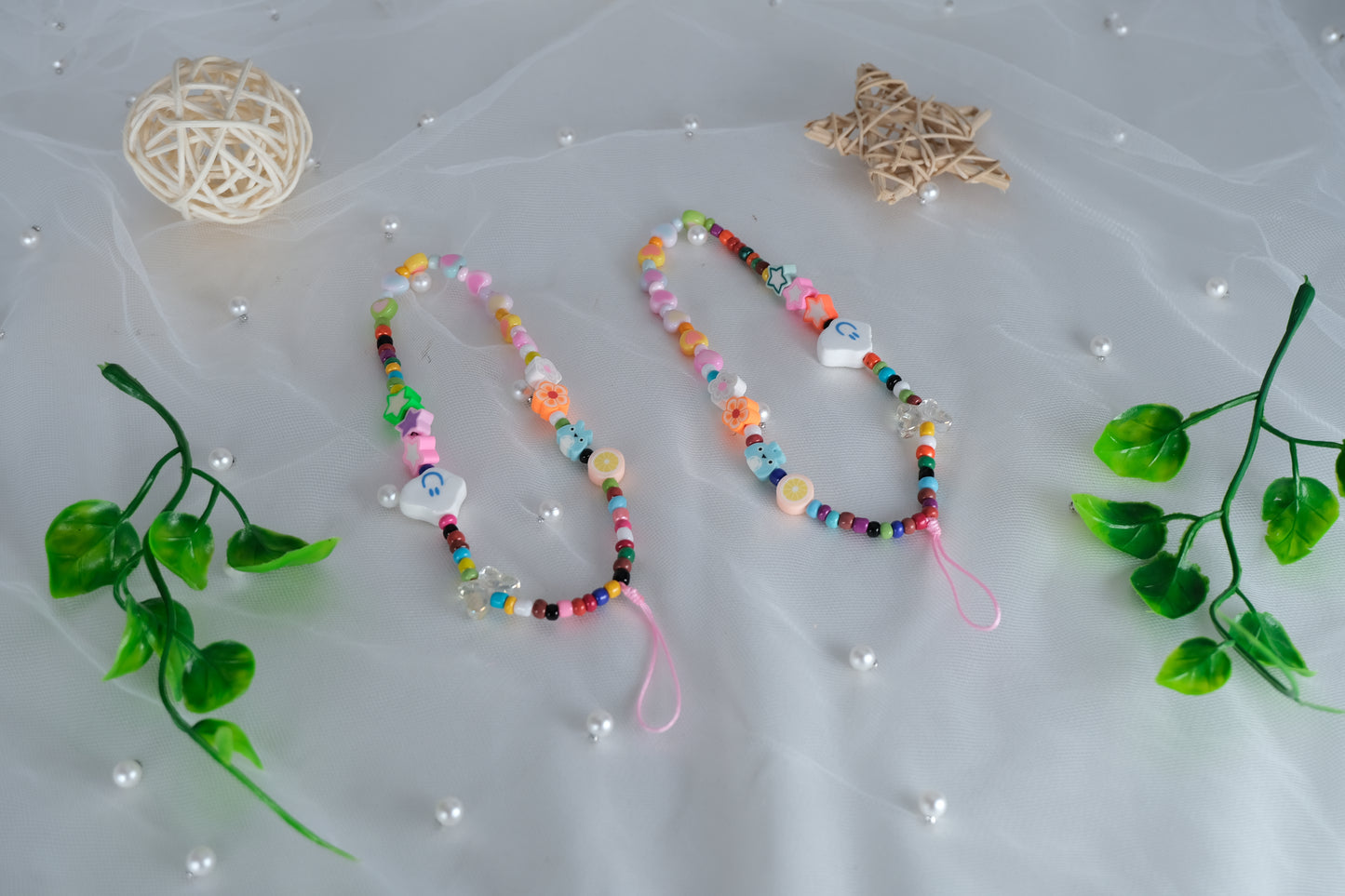 Kawaii Crystal Beaded Phone Charm