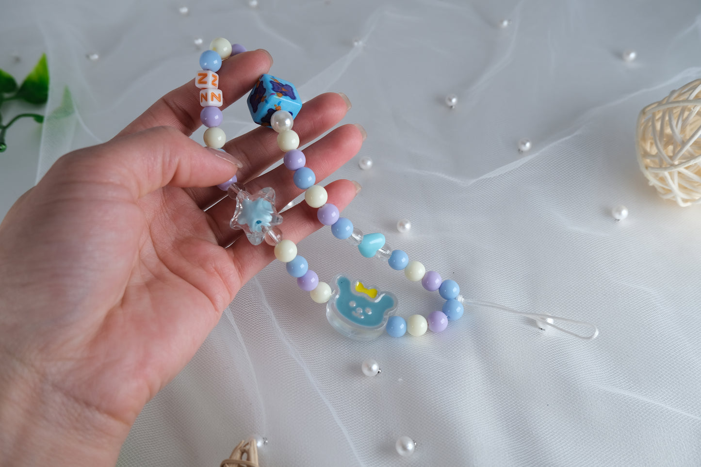 Handmade Cute Beaded Phone Charm