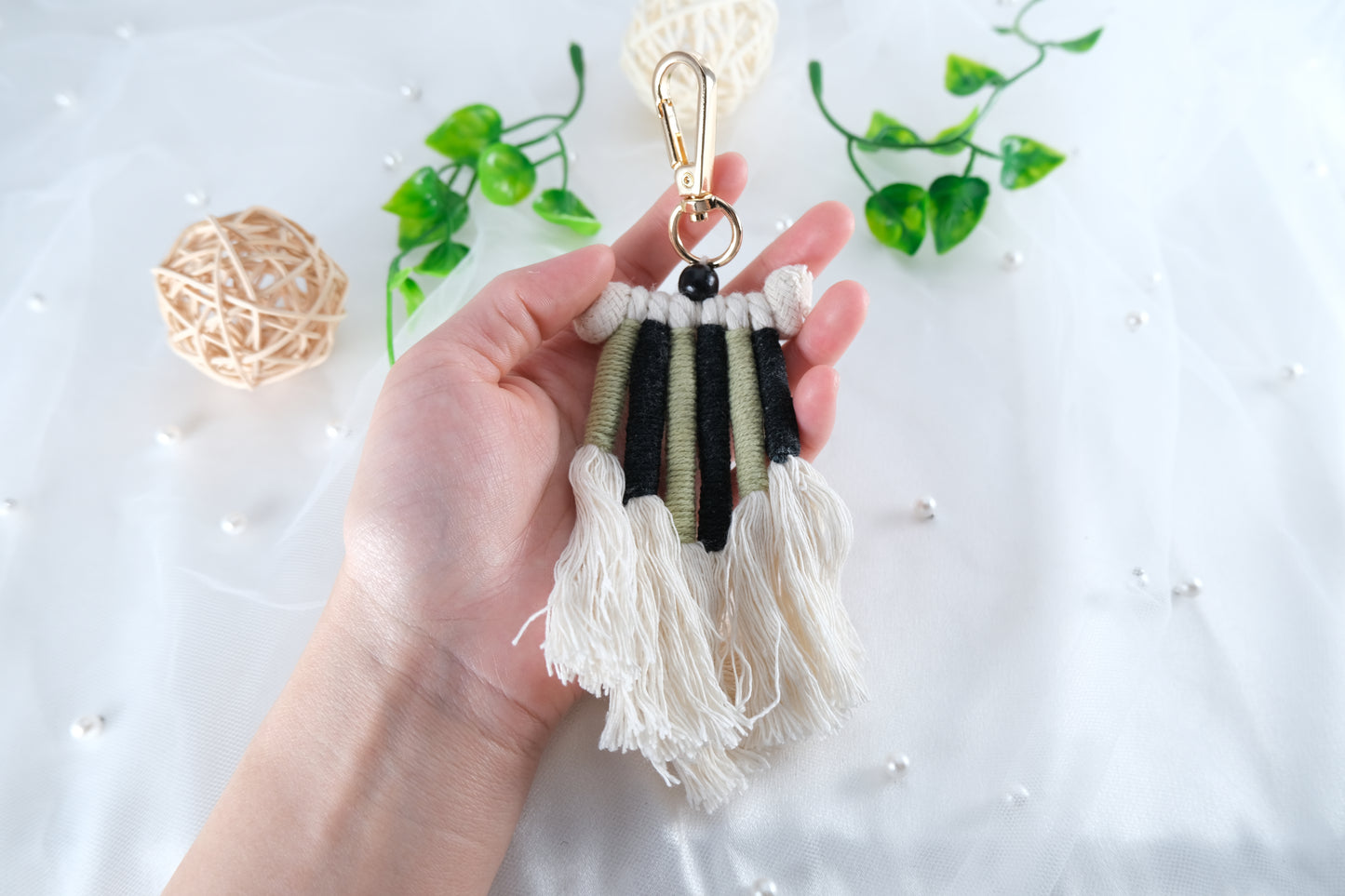 Adorable Handmade Custom Macrame Keychain