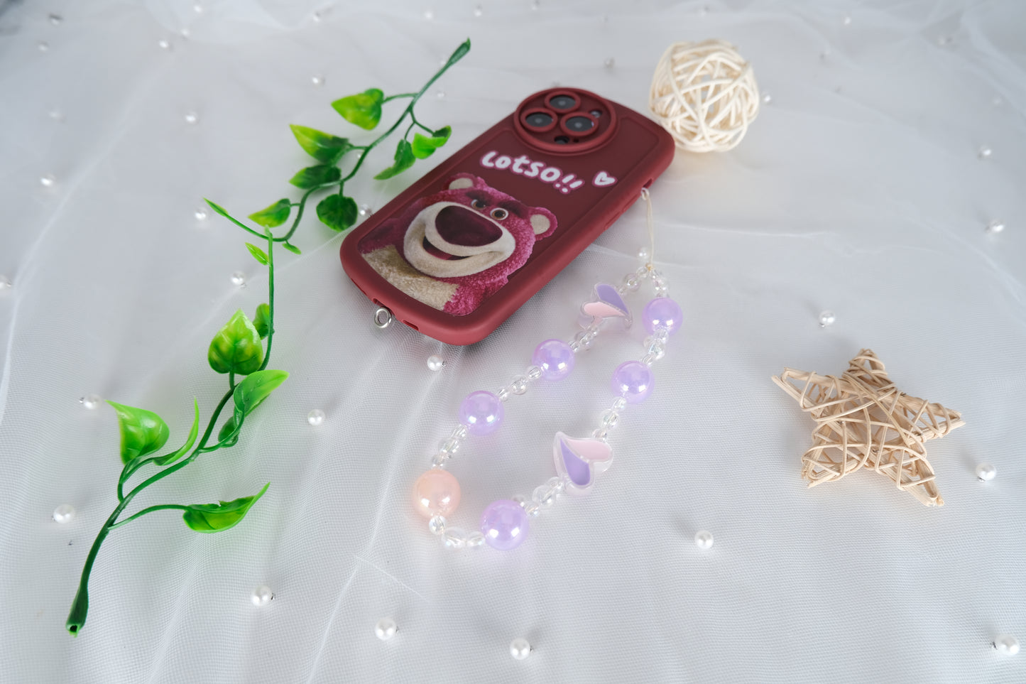 Phone Charm – Purple & Yellow Kawaii Strap